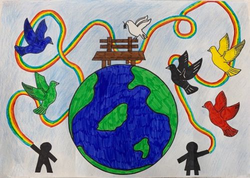 Florence Watling 2nd Place Peace Poster