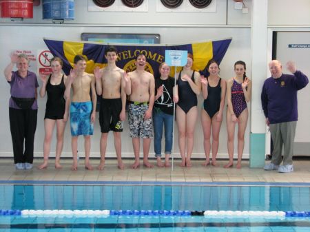 Amy Pugh's team of swimmers.